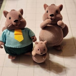 Lil Woodeeze Family set of 3 Collectibles Nature Animal Family